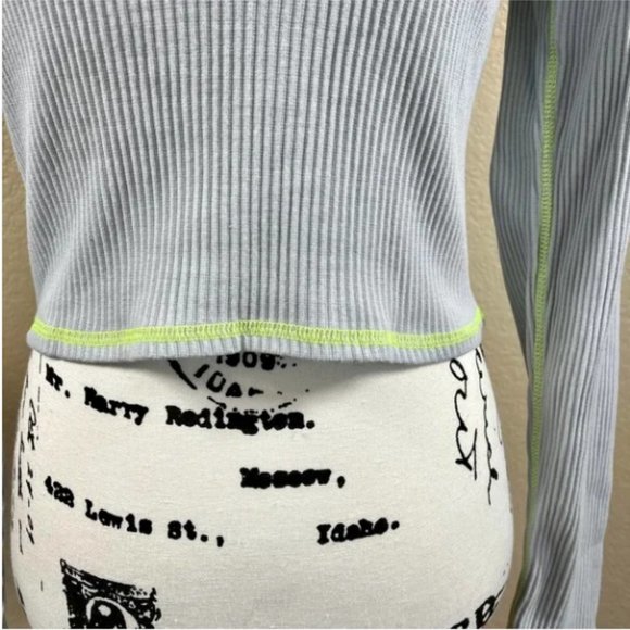 Wild Fable women top blue long sleeve crop top - Picture 7 of 9